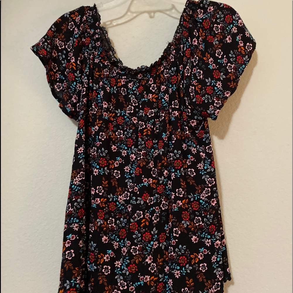 Off the shoulder floral top